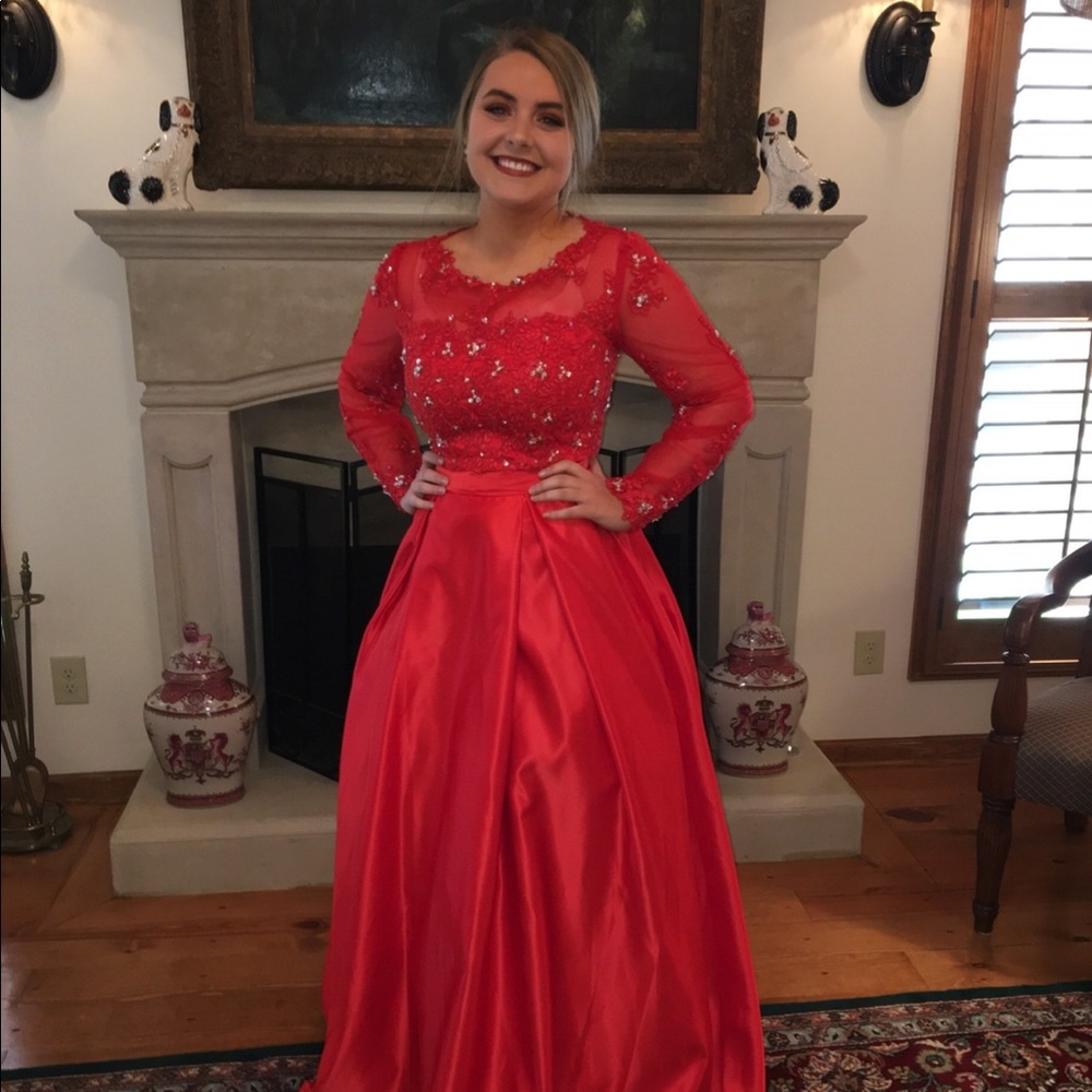 2 Piece Prom Dress